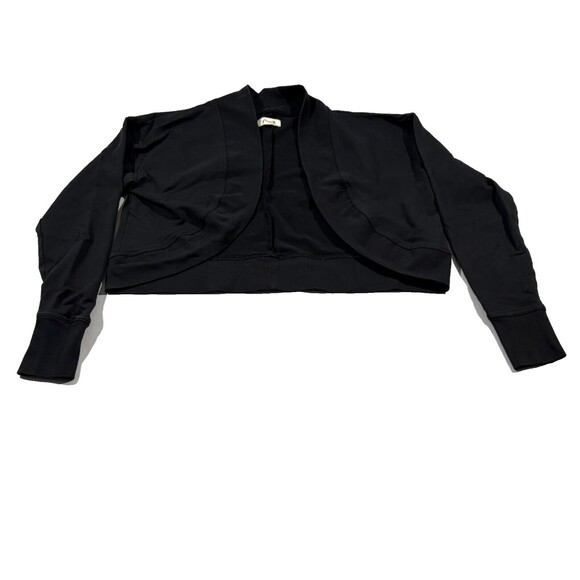 Pact Womens Organic Cotton Blend Cropped Jacket Thumbholes Stretch Sz XS/S - Picture 1 of 11